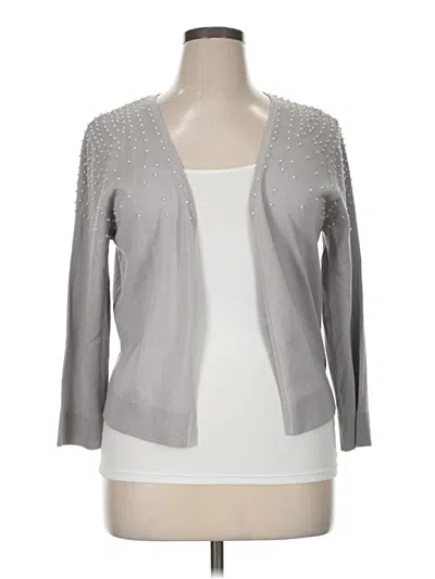 Pre-owned Premise Studio Cardigan Sweater In Silver