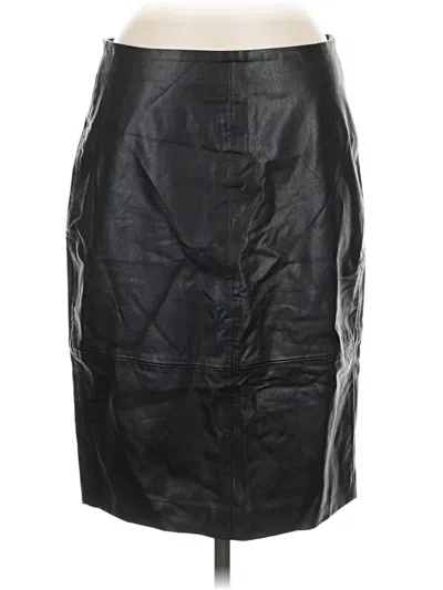 Pre-owned Premise Studio Faux Leather Skirt In Black