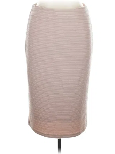 Pre-owned Premise Studio Formal Skirt In Tan