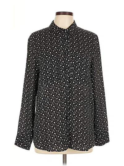 Pre-owned Premise Studio Long Sleeve Blouse In Black