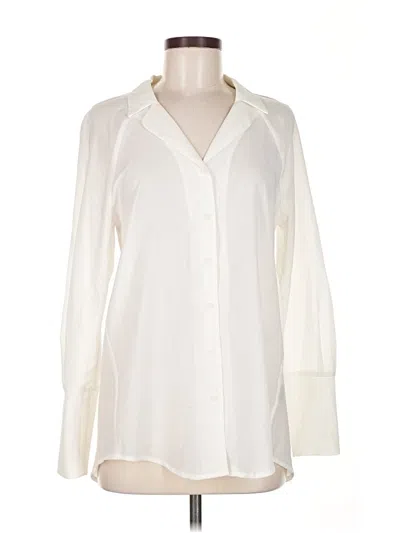 Pre-owned Premise Studio Long Sleeve Blouse In White