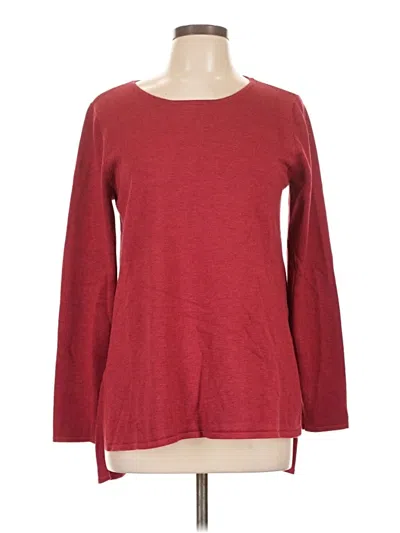 Pre-owned Premise Studio Long Sleeve Top Red Boatneck Tops