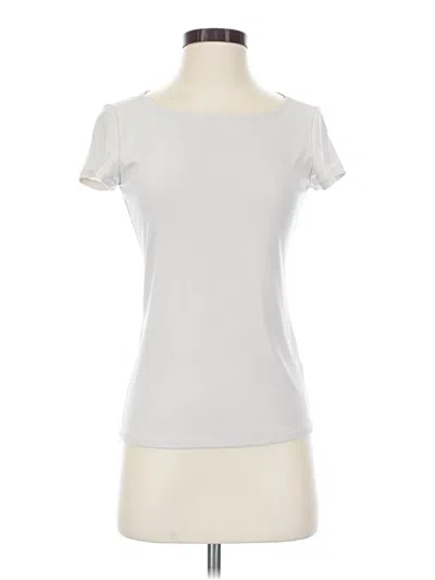 Pre-owned Premise Studio Short Sleeve Top Silver Scoop Neck Tops