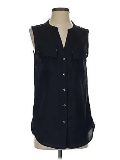 Pre-owned Premise Studio Sleeveless Blouse In Black