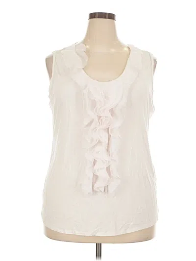 Pre-owned Premise Studio Sleeveless Blouse In Ivory