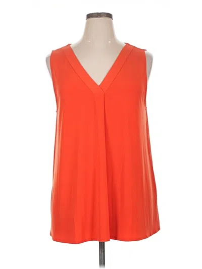 Pre-owned Premise Studio Sleeveless Blouse In Orange