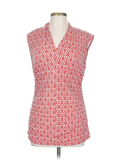 Pre-owned Premise Studio Sleeveless Blouse In Red