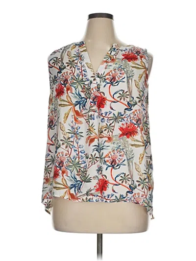 Pre-owned Premise Studio Sleeveless Blouse In White