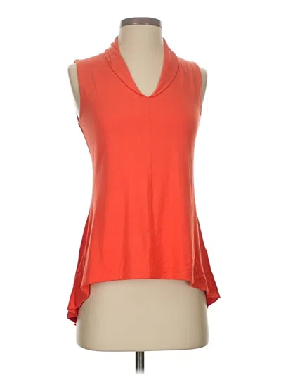 Pre-owned Premise Studio Sleeveless Top Orange Cowl Neck Tops