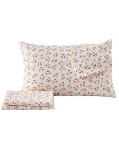 Premium Comforts Floral Printed Microfiber 4-pc. Sheet Set, Queen In Small Watercolor Flowers