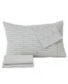 Premium Comforts Striped Wrinkle Resistant Microfiber 3-pc. Sheet Set, Twin In Stripe - Dark Gray