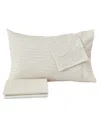 Premium Comforts Striped Wrinkle Resistant Microfiber 3-pc. Sheet Set, Twin In Stripe - Light Gray