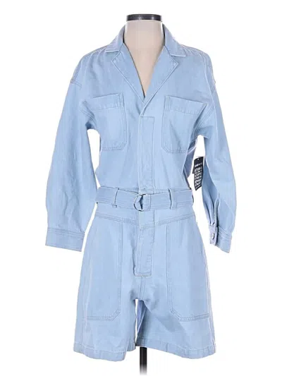 Premium Vintage Romper In Blue