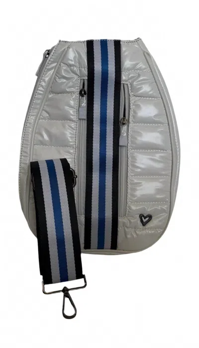 Prenelove Unisex - Pickleball Sling Bag In White In Multi