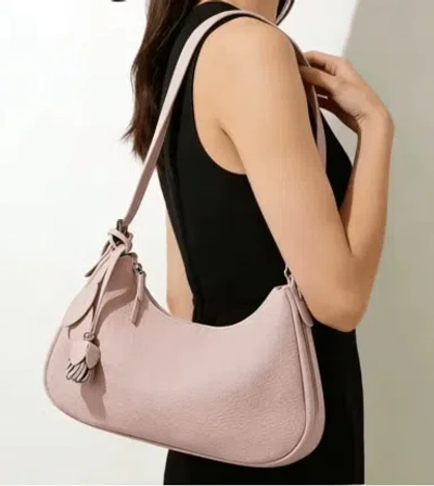 Prenelove Women's Brown New: Gaspe Genuine Leather Handbag - Stone