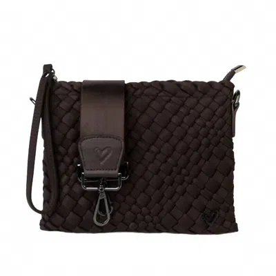 Prenelove Women's Charlotte Woven Crossbody In Espresso