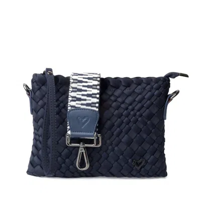 Prenelove Women's Charlotte Woven Crossbody In Navy