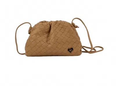 Prenelove Women's Elgin Clam Clutch Bag In Tan In Brown