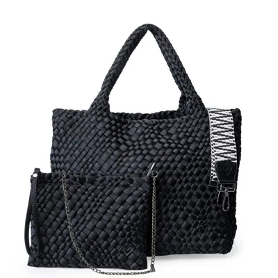 Prenelove Women's London Large Woven Totes - Black