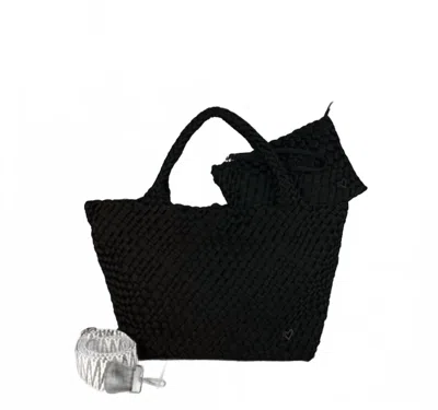 Prenelove Women's London Woven Tote In Onyx In Black