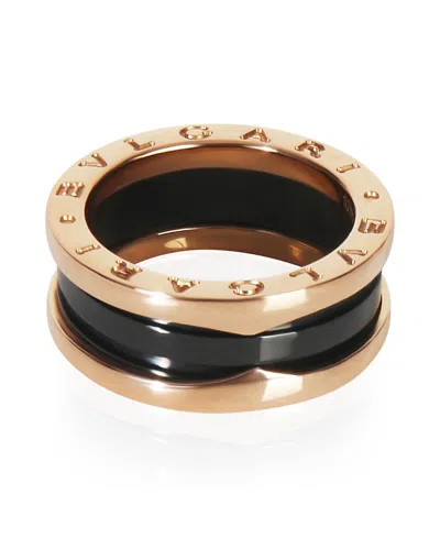 Pre-owned Pre-owned Bvlgari  Bvlgari B. Zero1 18k Rose Gold Ring In Pink