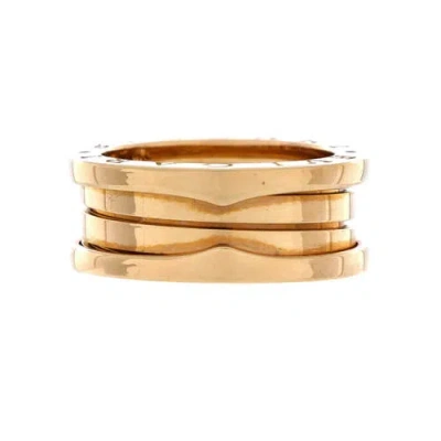 Pre-owned Bvlgari  Bvlgari B.zero1 Three Band Ring 18k Yellow Gold