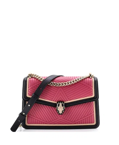 Pre-owned Pre-owned Bvlgari  Bvlgari Small Serpenti Forever Shoulder Bag Quilted Leather