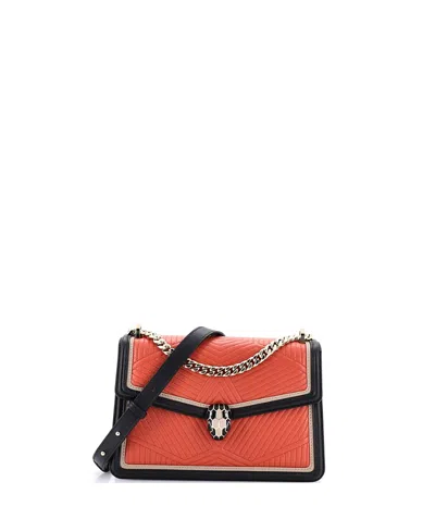 Pre-owned Pre-owned Bvlgari  Bvlgari Small Serpenti Forever Shoulder Bag Quilted Leather