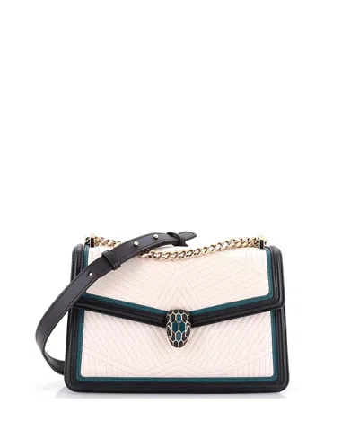 Pre-owned Pre-owned Bvlgari  Bvlgari Small Serpenti Forever Shoulder Bag Quilted Leather