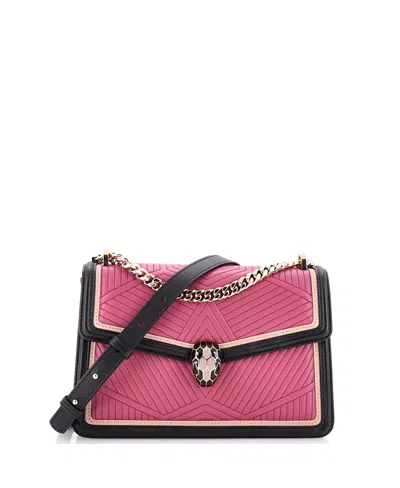 Pre-owned Pre-owned Bvlgari  Bvlgari Small Serpenti Forever Shoulder Bag Quilted Leather