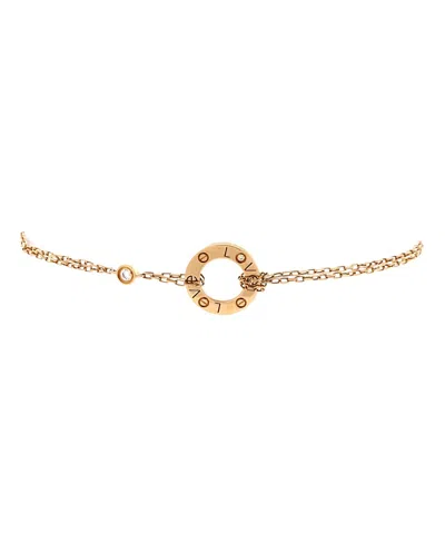 Pre-owned Pre-owned Cartier  Cartier 2 Diamonds Love Bracelet 18k Gold With Diamonds