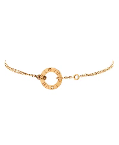 Pre-owned Pre-owned Cartier  Cartier 2 Diamonds Love Bracelet 18k Gold With Diamonds