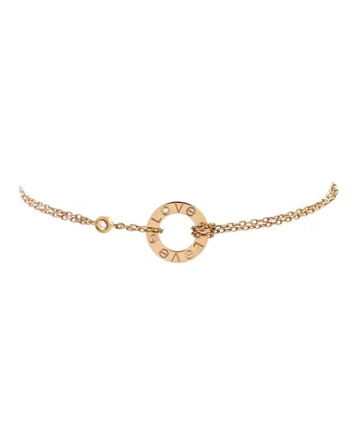 Pre-owned Pre-owned Cartier  Cartier 2 Diamonds Love Bracelet 18k Gold With Diamonds