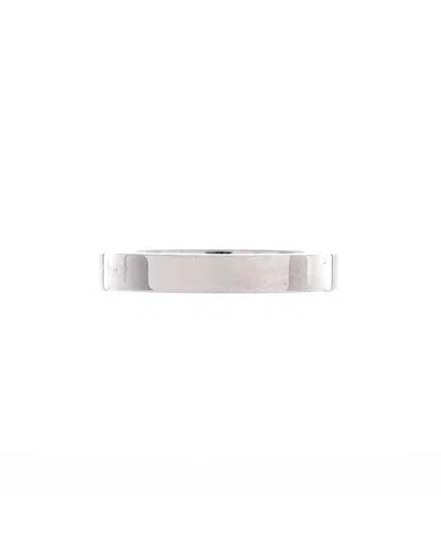 Pre-owned Pre-owned Cartier  Cartier 3mm C De Cartier Wedding Band Ring Platinum