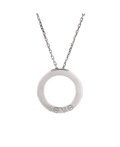 Pre-owned Pre-owned Cartier  Cartier 6 Diamonds Love Pendant Necklace 18k White Gold And Diamonds, 16.5