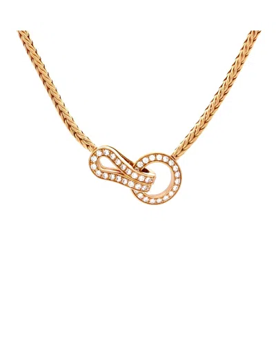 Pre-owned Pre-owned Cartier  Cartier Agrafe Choker Necklace 18k Gold With Diamonds, 16