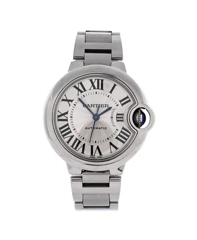 Pre-owned Pre-owned Cartier  Cartier Ballon Bleu De Cartier Automatic Watch In Stainless Steel 33mm In Dial Color: Silver