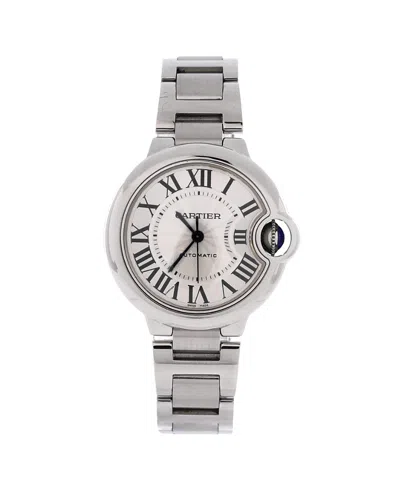 Pre-owned Pre-owned Cartier  Cartier Ballon Bleu De Cartier Automatic Watch In Stainless Steel 33mm In Silver