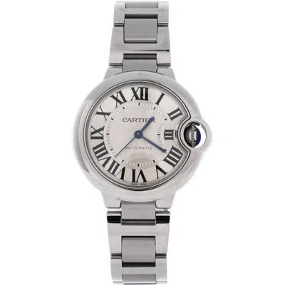 Pre-owned Cartier  Cartier Ballon Bleu De Cartier Automatic Watch Stainless Steel 33 In Silver