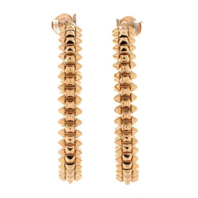 Pre-owned Cartier  Cartier Clash De Cartier Earrings 18k Rose Gold Large 37.8mm