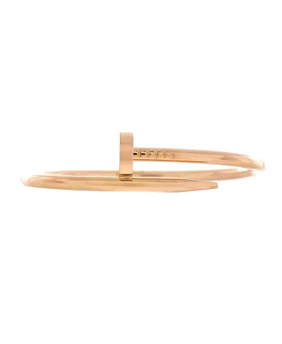 Pre-owned Pre-owned Cartier  Cartier Classic Juste Un Clou Bracelet 18k Rose Gold In Pink