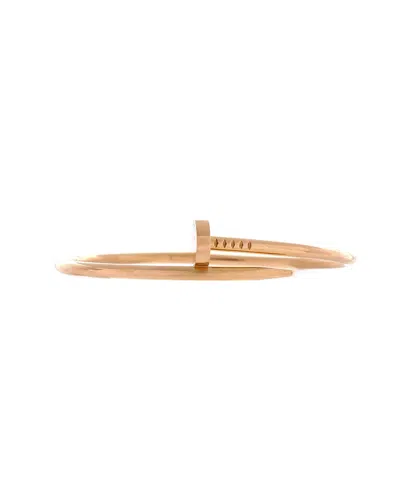 Pre-owned Pre-owned Cartier  Cartier Classic Juste Un Clou Bracelet 18k Rose Gold In Pink