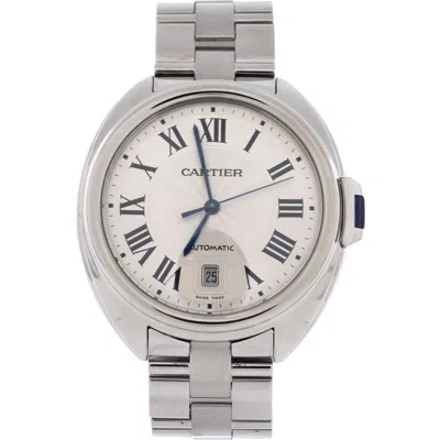Pre-owned Cartier  Cartier Cle De Cartier Automatic Watch Stainless Steel 40 In Silver