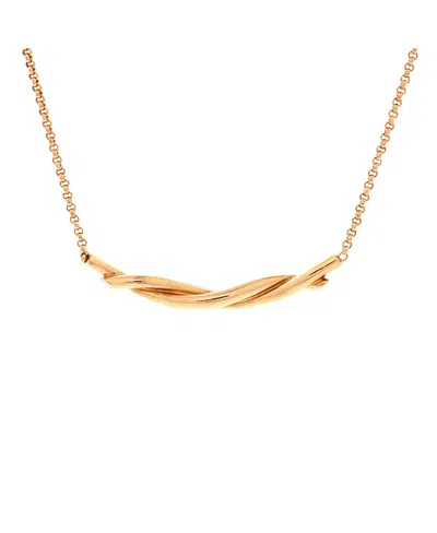 Pre-owned Pre-owned Cartier  Cartier Entrelaces Pendant Necklace 18k Rose Gold In Pink
