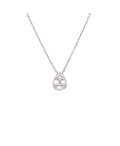 Pre-owned Pre-owned Cartier  Cartier Etincelle De Cartier Teardrop Pendant Necklace 18k White Gold And Diamonds