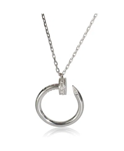 Pre-owned Pre-owned Cartier  Cartier Juste Un Clou 18k White Gold Necklace, 16-19