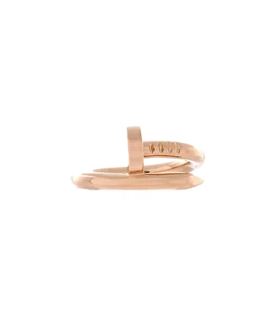 Pre-owned Pre-owned Cartier  Cartier Juste Un Clou Ring 18k Rose Gold In Pink