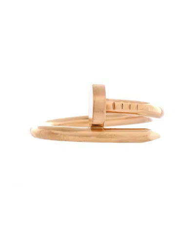 Pre-owned Pre-owned Cartier  Cartier Juste Un Clou Ring 18k Rose Gold In Pink