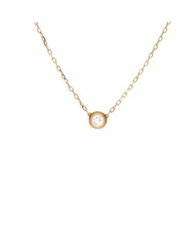 Pre-owned Pre-owned Cartier  Cartier Large Cartier D'amour Pendant Necklace 18k Gold With Diamond, 16