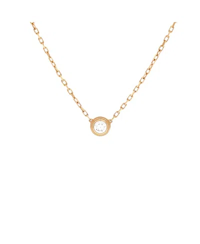 Pre-owned Pre-owned Cartier  Cartier Large Cartier D'amour Pendant Necklace 18k Gold With Diamond, 16.25